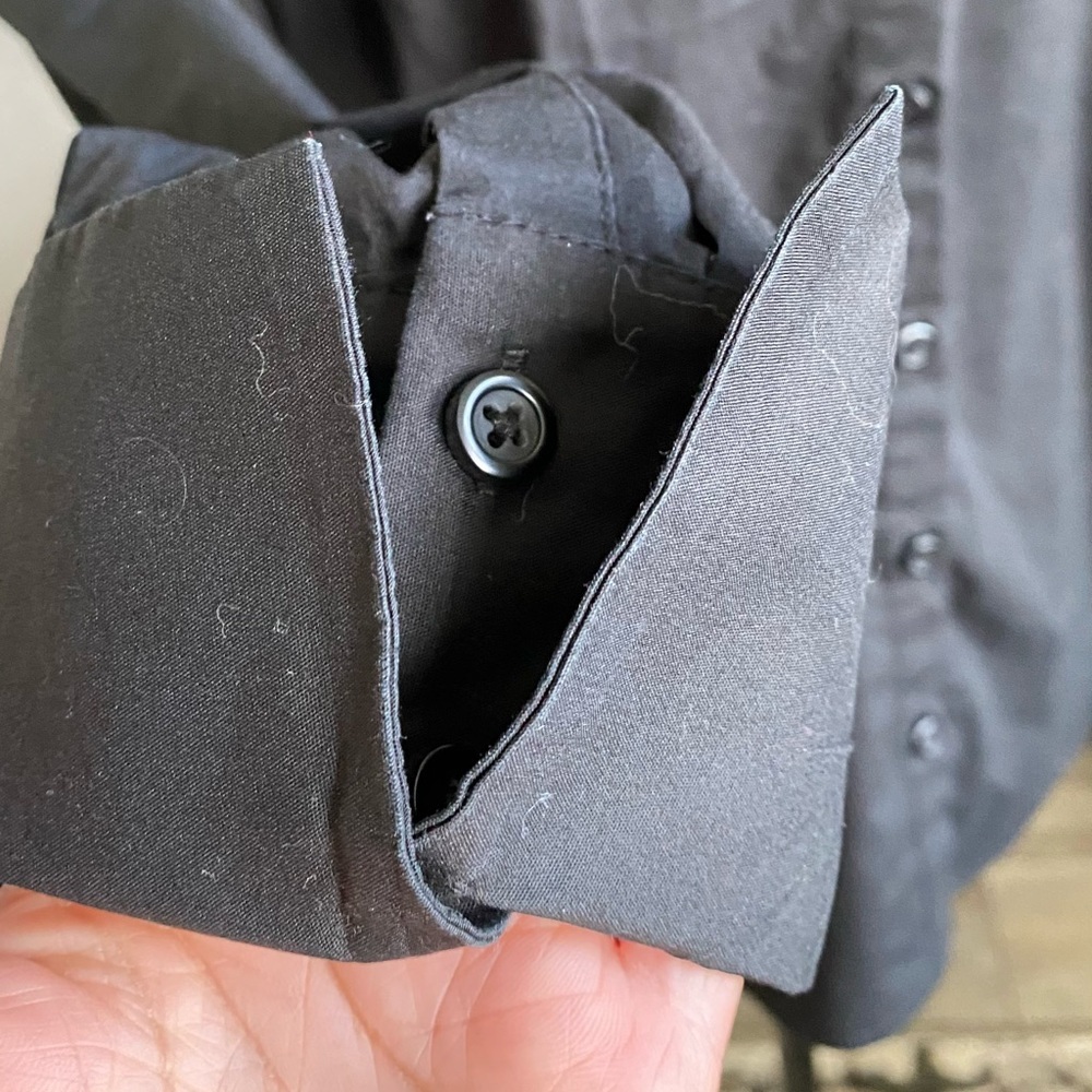 Women V-Neck Long Sleeve Button Down - Picture 3 of 10